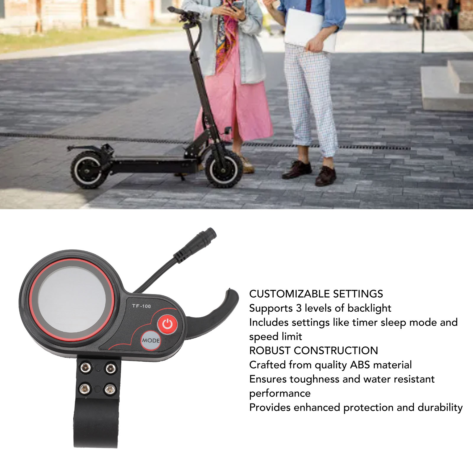 Electric Scooter - 48V TF 100 Electric Scooter LCD