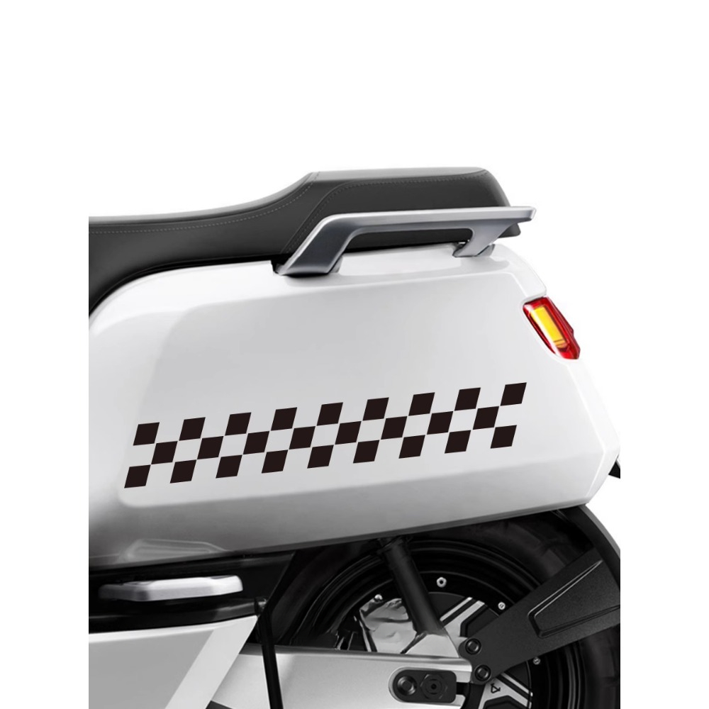 2pcs Checkered Flag Motorcycle - đánh giá và giá Scooter Helmet Set